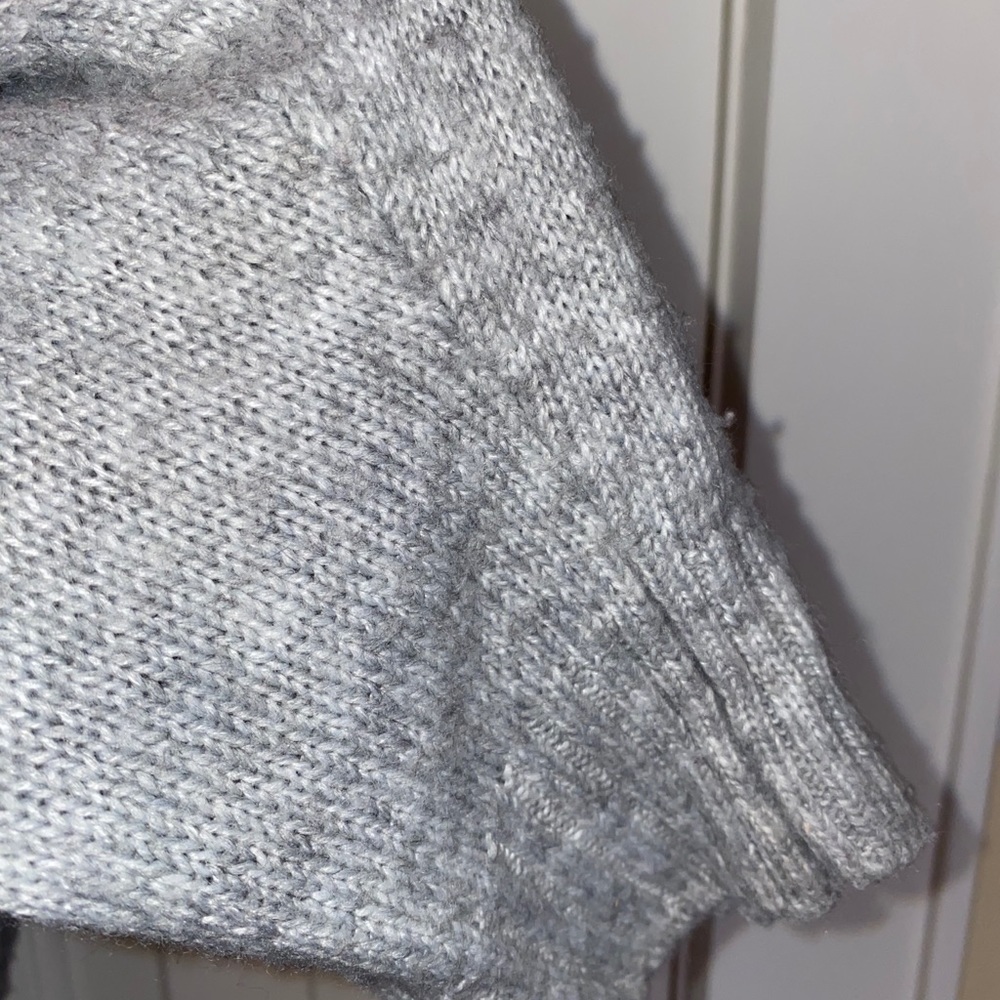 Grey Ruffle WAYF Sweater - Picture 4 of 4